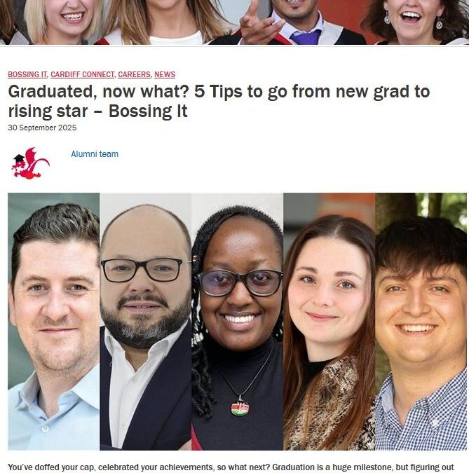 Better Generation Solutions CEO publishes graduate-focused article for Cardiff University alumni